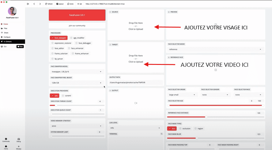 Comment utiliser Face fusion